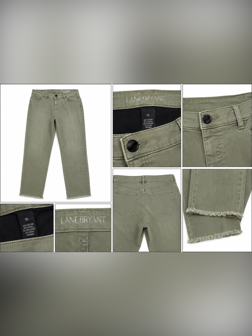 Lane Bryant Gray Straight-Leg Jeans - Women’s